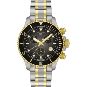 RELOJ TISSOT SEASTAR 1000 CRONÓGRAFO CUARZO 38 MM PARA HOMBRE SILVER GOLD