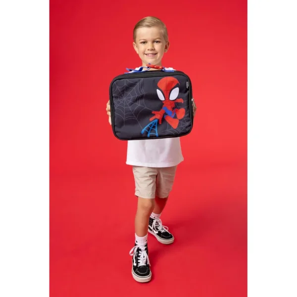 DISNEY SPIDER-MAN MOCHILA LONCHERA Y BOTELLA DE AGUA | PACK 3 PIEZAS