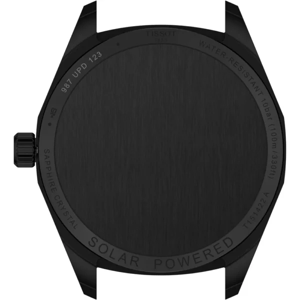RELOJ TISSOT PRC 100 SOLAR PARA HOMBRE BLACK CUERO
