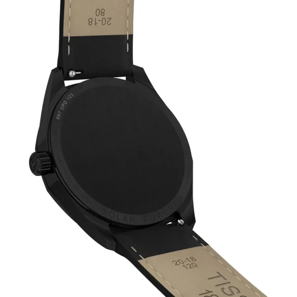 RELOJ TISSOT PRC 100 SOLAR PARA HOMBRE BLACK CUERO