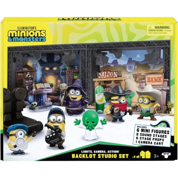 SET DE JUEGO MINIONS ILLUMINATION ESTUDIO DE MONSTRUOS