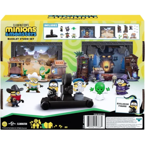SET DE JUEGO MINIONS ILLUMINATION ESTUDIO DE MONSTRUOS