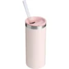 PORTALATAS TÉRMICO STANLEY SLIM ROSADO 10 OZ