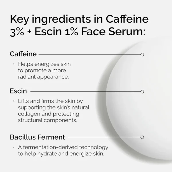 THE ORDINARY SUERO CAFEINA 3% + ESCINA 1% SERUM FACIAL | 1 OZ / 30 ML
