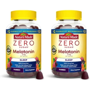NATURE MADE PACK 2 MELATONINA CERO AZÚCAR 5 MG | 70 UND C/U