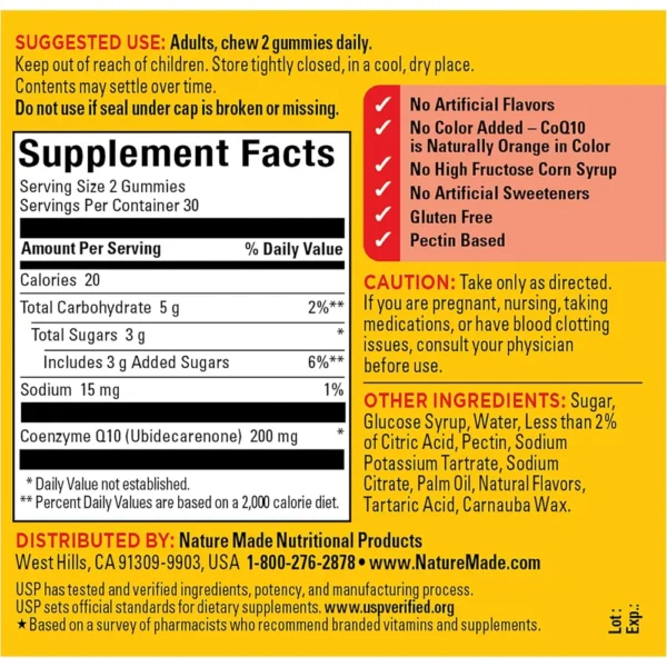 NATURE MADE COQ10 200 MG | 60 UND