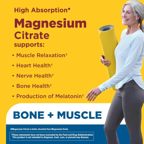 NATURE MADE MAGNESIO CITRATO 400 MG | 60 UND
