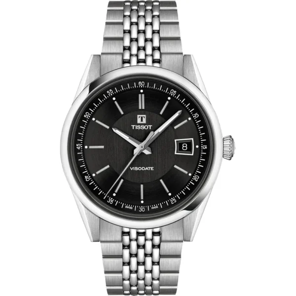 RELOJ TISSOT VISODATE AUTOMÁTICO PARA UNISEX BLACK