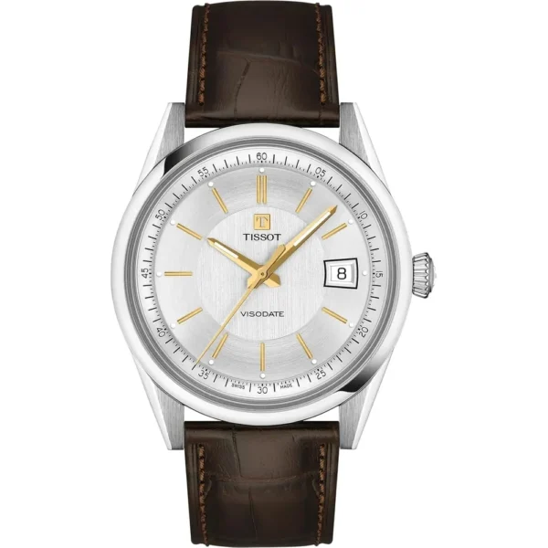 RELOJ TISSOT VISODATE AUTOMÁTICO PARA UNISEX SILVER