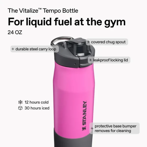 STANLEY VITALIZE TEMPO BOTELLA DE AGUA 24 OZ / 710 ML | ROSA FUCSIA