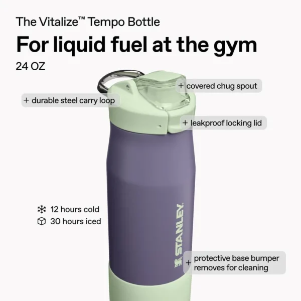STANLEY VITALIZE TEMPO BOTELLA DE AGUA 24 OZ / 710 ML | PÚRPURA UMBRA