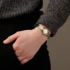 Anne Klein reloj femenino con indicador de fecha | 24 mm - Oro/Plata