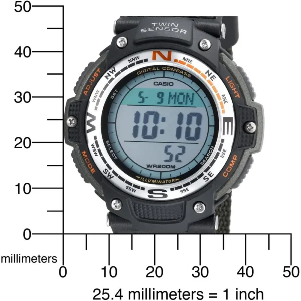 RELOJ CASIO SGW100 DIGITAL HOMBRE - Verde