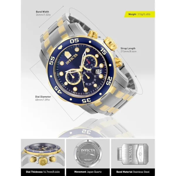 Invicta Pro Diver Scuba 0077 Azul