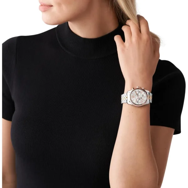 Michael Kors MK4739 reloj Lexington para mujer | 38 mm - Oro/Plata/Cobre