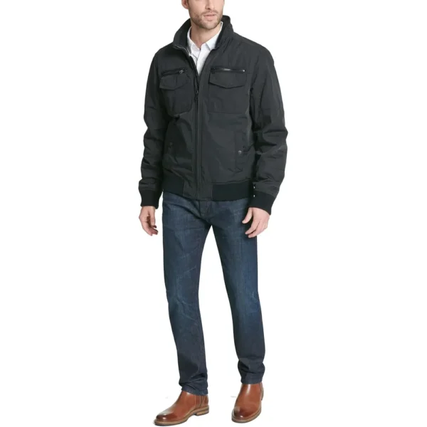 b00jbxoul2_1_webp.webp TOMMY HILFIGER CASACA BOMBER PARA HOMBRE | S | Black