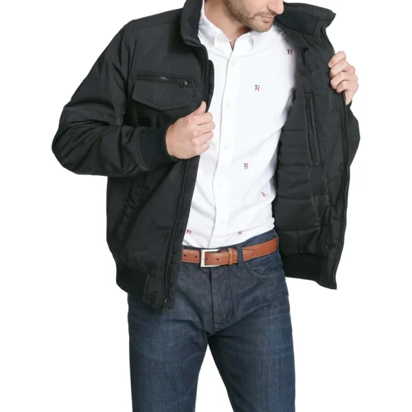 b00jbxoul2_2_webp.webp TOMMY HILFIGER CASACA BOMBER PARA HOMBRE | S | Black