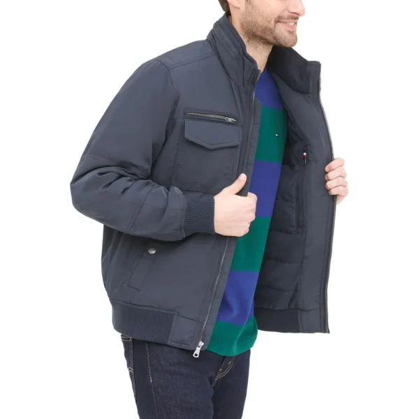 TOMMY HILFIGER CASACA BOMBER PARA HOMBRE | XL | Marine