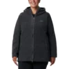 CASACA COLUMBIA BENTON SPRINGS II MUJER | Large | Mottled Charcoal Gray