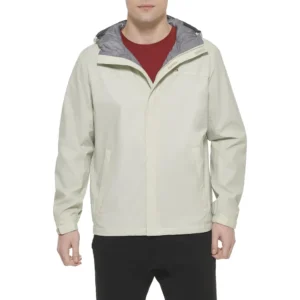 TOMMY HILFIGER CASACA LIGERA Y TRANSPIRABLE CON CAPUCHA PARA HOMBRE | L | Colored Ice