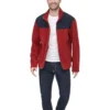TOMMY HILFIGER CASACA CLÁSICA DE VELLÓN PARA HOMBRE | M | Navy Blue/Red