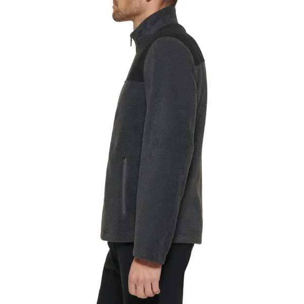 TOMMY HILFIGER CASACA CLÁSICA DE VELLÓN PARA HOMBRE | M | Black/Charcoal