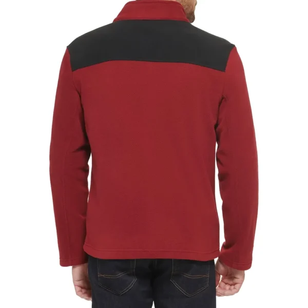 TOMMY HILFIGER CASACA CLÁSICA DE VELLÓN PARA HOMBRE | M | Black/Red
