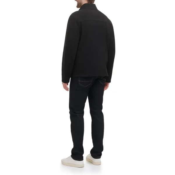 TOMMY HILFIGER CASACA CLÁSICA DE VELLÓN PARA HOMBRE | XL | Navy Blue/Light Gray