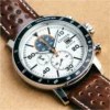 Citizen CA0850-59L reloj Brycen Eco-Drive cronógrafo para hombre en acero | 44 mm - Marrón/marfil