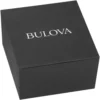 Bulova 98D144 reloj de cuarzo para hombre con diamante y cristal continuo | 42 mm - Negro