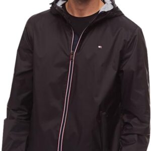 TOMMY HILFIGER CASACA LIGERA CON CAPUCHA PARA HOMBRE | L | Black