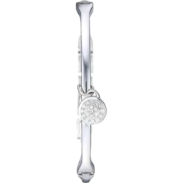Anne Klein AK/3295SVST set para mujer: reloj con cristales y pulseras | 28 mm - Plateado