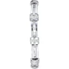 Anne Klein AK/3295SVST set para mujer: reloj con cristales y pulseras | 28 mm - Plateado