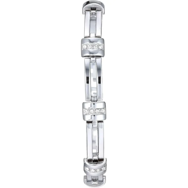 Anne Klein AK/3295SVST set para mujer: reloj con cristales y pulseras | 28 mm - Plateado
