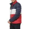 TOMMY HILFIGER CASACA ACOLCHADA ULTRALIGERA PARA HOMBRE | S | Midnight/Ice/Red Block