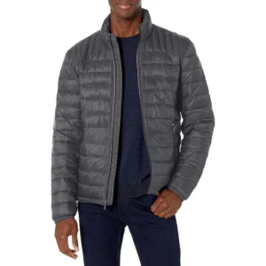 TOMMY HILFIGER CASACA ACOLCHADA ULTRALIGERA PARA HOMBRE | L | Charcoal
