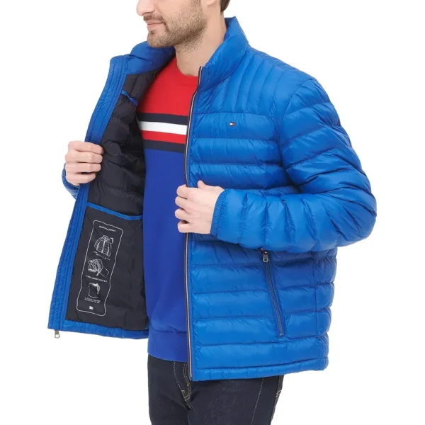 TOMMY HILFIGER CASACA ACOLCHADA ULTRALIGERA PARA HOMBRE | L | Royal Blue