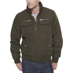 TOMMY HILFIGER CASACA BOMBER PARA HOMBRE | S | Military Green Without Filler