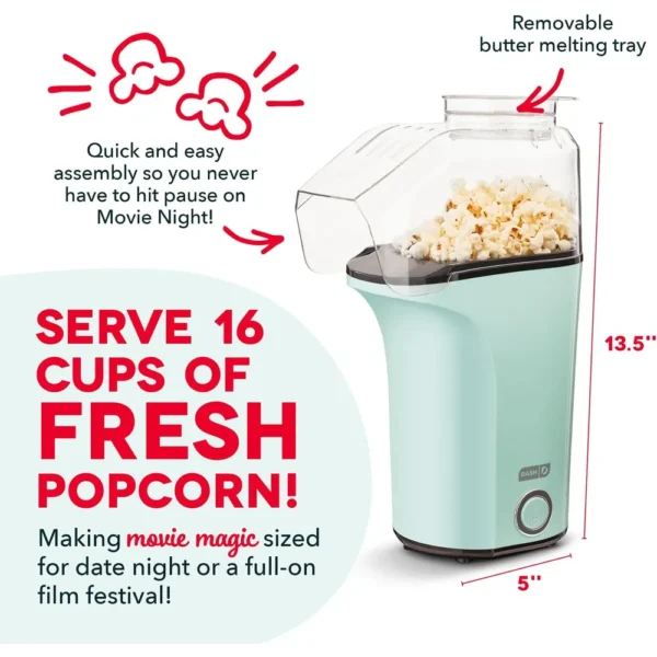 b07nwctxhh_1.webp MÁQUINA DE PALOMITAS DASH FRESH POP 16 TAZAS | AQUA