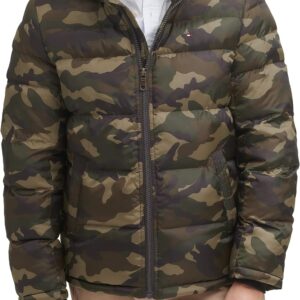 b07rnssprm_0.jpeg TOMMY HILFIGER CASACA DE PLUMÓN PARA HOMBRE | XL | Olive Camouflage