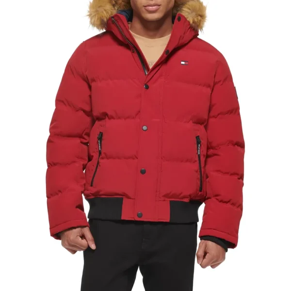 b07xvy7r8y_0_webp.webp TOMMY HILFIGER CASACA DE ESMÓQUEL PARA HOMBRE | M | Red