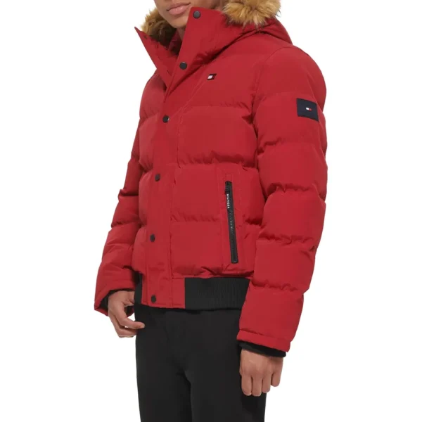 b07xvy7r8y_2_webp.webp TOMMY HILFIGER CASACA DE ESMÓQUEL PARA HOMBRE | M | Red