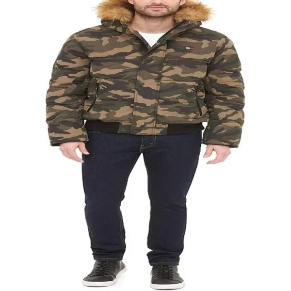 TOMMY HILFIGER CASACA DE ESMÓQUEL PARA HOMBRE | XL | Camouflage