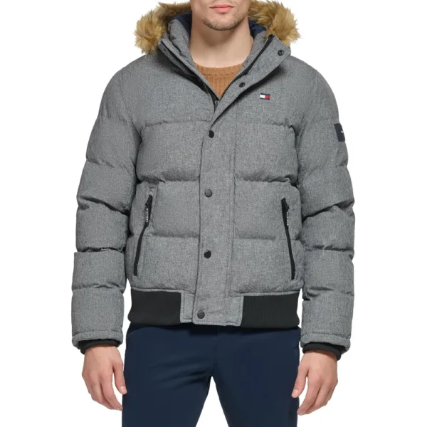 TOMMY HILFIGER CASACA DE ESMÓQUEL PARA HOMBRE | M | Heather Gray