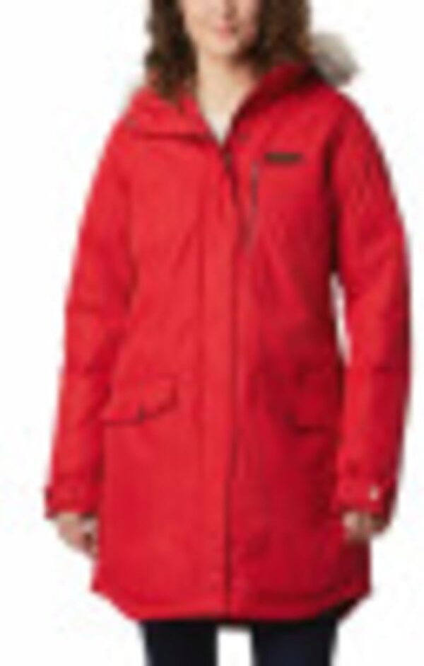 CASACA COLUMBIA SUTTLE MOUNTAIN LONG INSULATED MUJER | S | Red ((Red Lily)