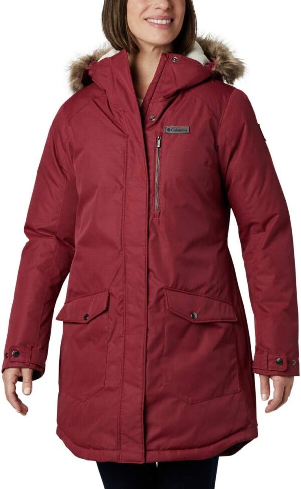 CASACA COLUMBIA SUTTLE MOUNTAIN LONG INSULATED MUJER | S | Marsala Red