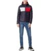 TOMMY HILFIGER CASACA ULTRA LOFT PARA HOMBRE | L | Flag Color Block