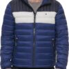 TOMMY HILFIGER CASACA ULTRA LOFT PARA HOMBRE | L | Royal Blue/Ice/Navy Blue Color Block