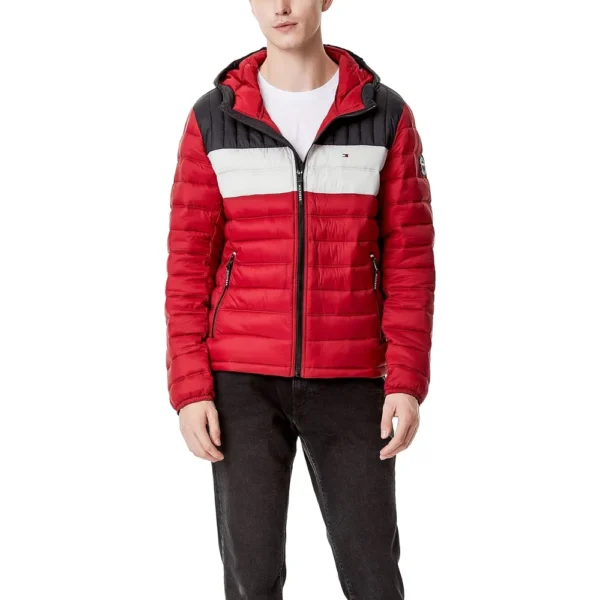 b08c7ycdb2_0_webp.webp TOMMY HILFIGER CASACA ULTRA LOFT PARA HOMBRE | XL | Black/Ice/Red Color Block