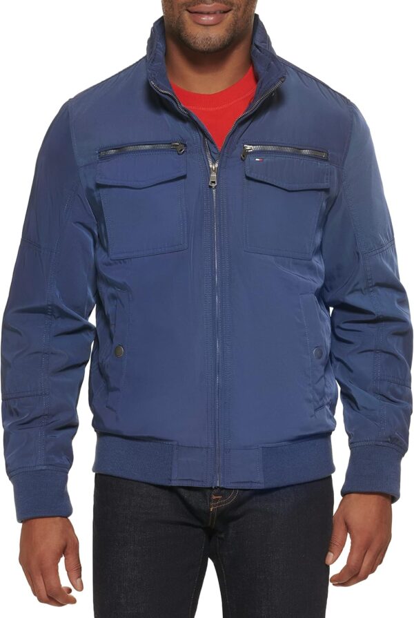 TOMMY HILFIGER CASACA BOMBER PARA HOMBRE | S | Halogen Blue Unfilled